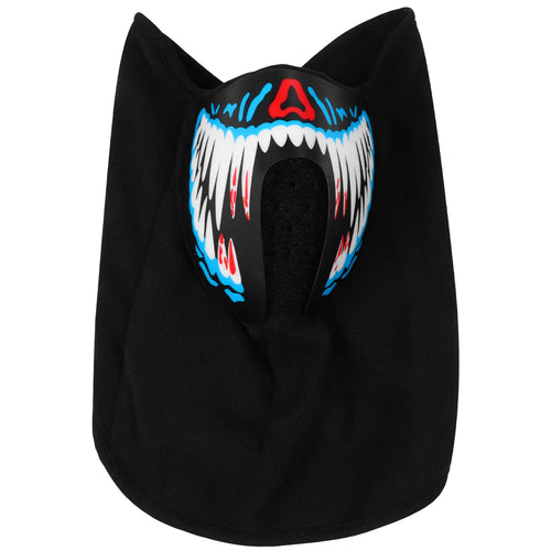 1pc Voice Control Luminous Mask Breathable Fabric LED Illuminated Cover Night Party Accessory Festival Halloween