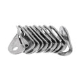 10Pcs Climbing Anchor Bolt Hanger 25kN M10 304 Stainless Steel Hanger Plate for Mountaineering Rappelling Hiking Camping Travel