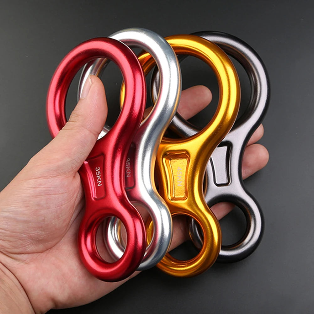 Figure 8 Small Climbing Descender Rappel Rings Outdoor Mountaineering Equipment Camping Portable Outdoor Elements